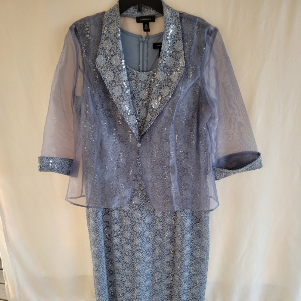 R&M Richards size 20 sequin lace dress